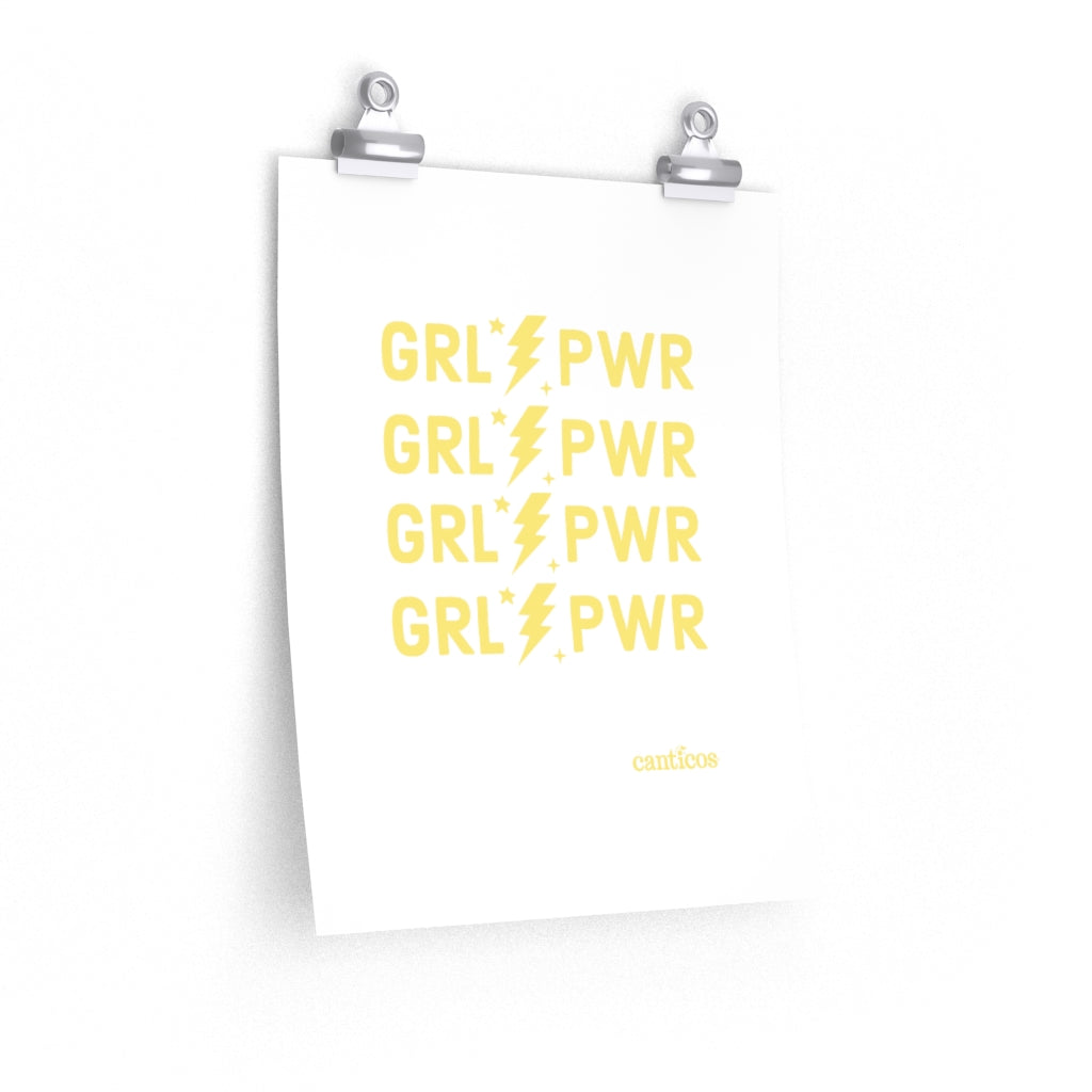 Girl Power - Yellow Poster