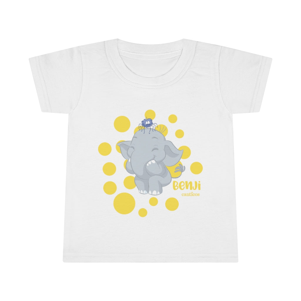 Benji the Elephant Toddler T-Shirt - Yellow