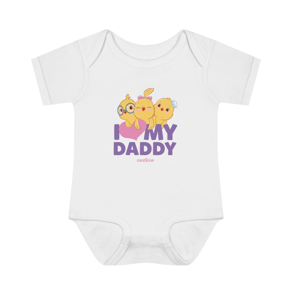 I love my Daddy Purple Onesie - Little Chickies