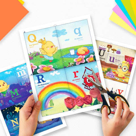Printable A to Z Bilingual Flashcards