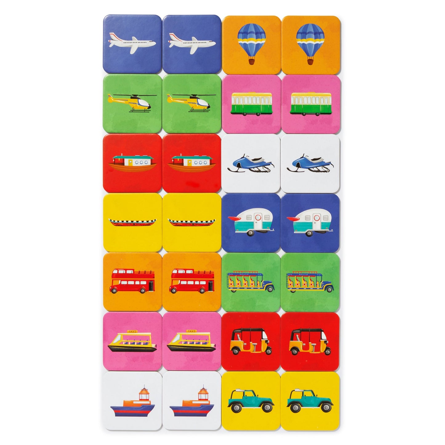 Tiny Travelers Matching Game: Ways We Travel