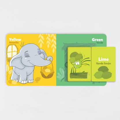 little book bilingual firsts colors