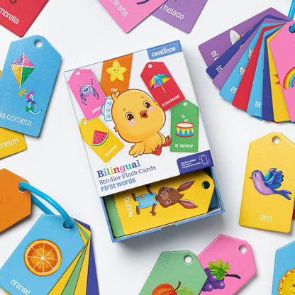 Bilingual Stroller Flash Cards: First Words