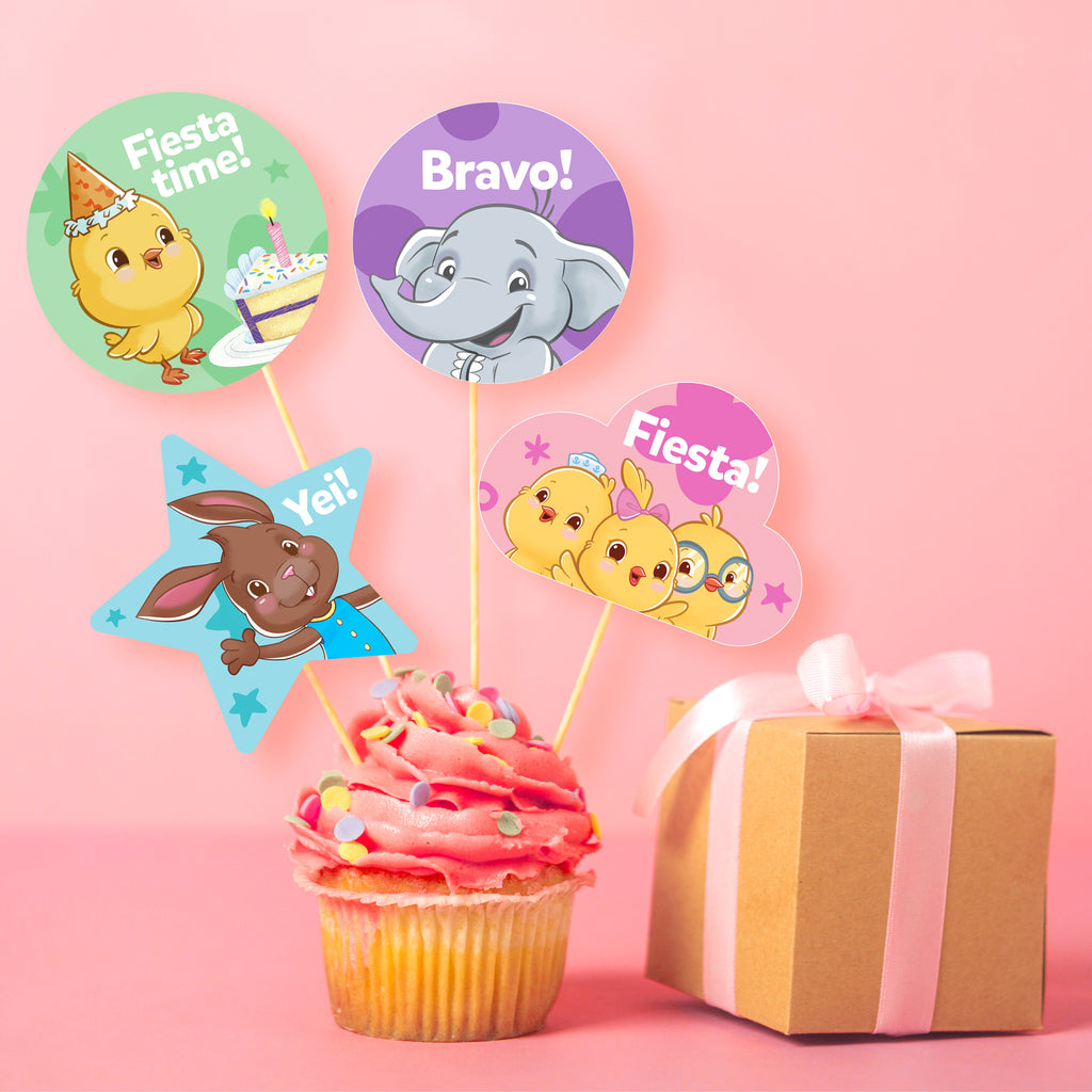Canticos First Birthday cupcake toppers | Canticos Birthday Decorations |  Canticos Party