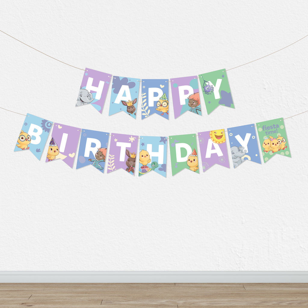  Canticos 1st Birthday Decorations Girl Banner 5x3ft Happy  Birthday Canticos Little Chickies Backdrop for Birthday Party Supplies  Vinyl Pink Cherry Floral Canticos Theme First Birthday Party Banner :  Electronics
