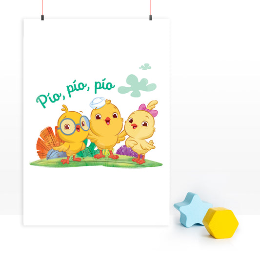 Little Chickies Pio, Pio, Pio Poster