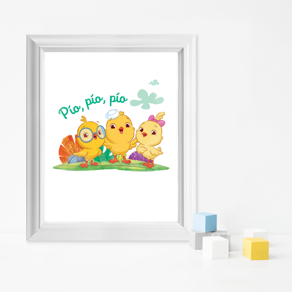 Little Chickies Pio, Pio, Pio Framed Poster