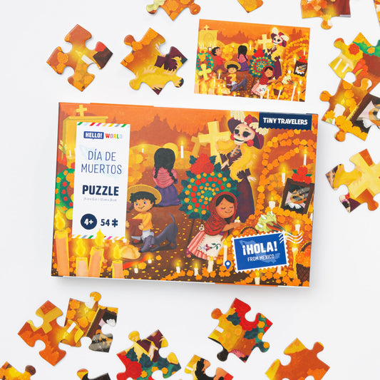 Tiny Travelers Puzzle: Dia de Muertos