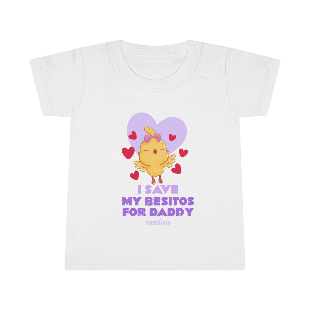 I Save my besitos for Daddy Toddler T-shirt - Kiki