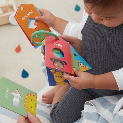 Bilingual Stroller Flash Cards: Colors & Shapes